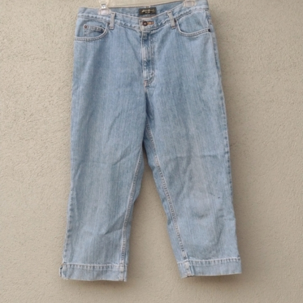 Eddie Bauer Non-stretch High-rise Jean Capris Women's 12